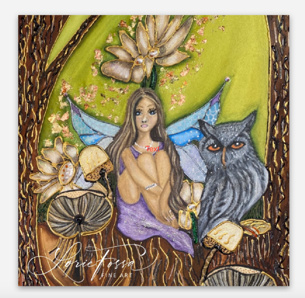 Whimsical Fairy "Enchanting Twilight" 3 x 3 Magnet