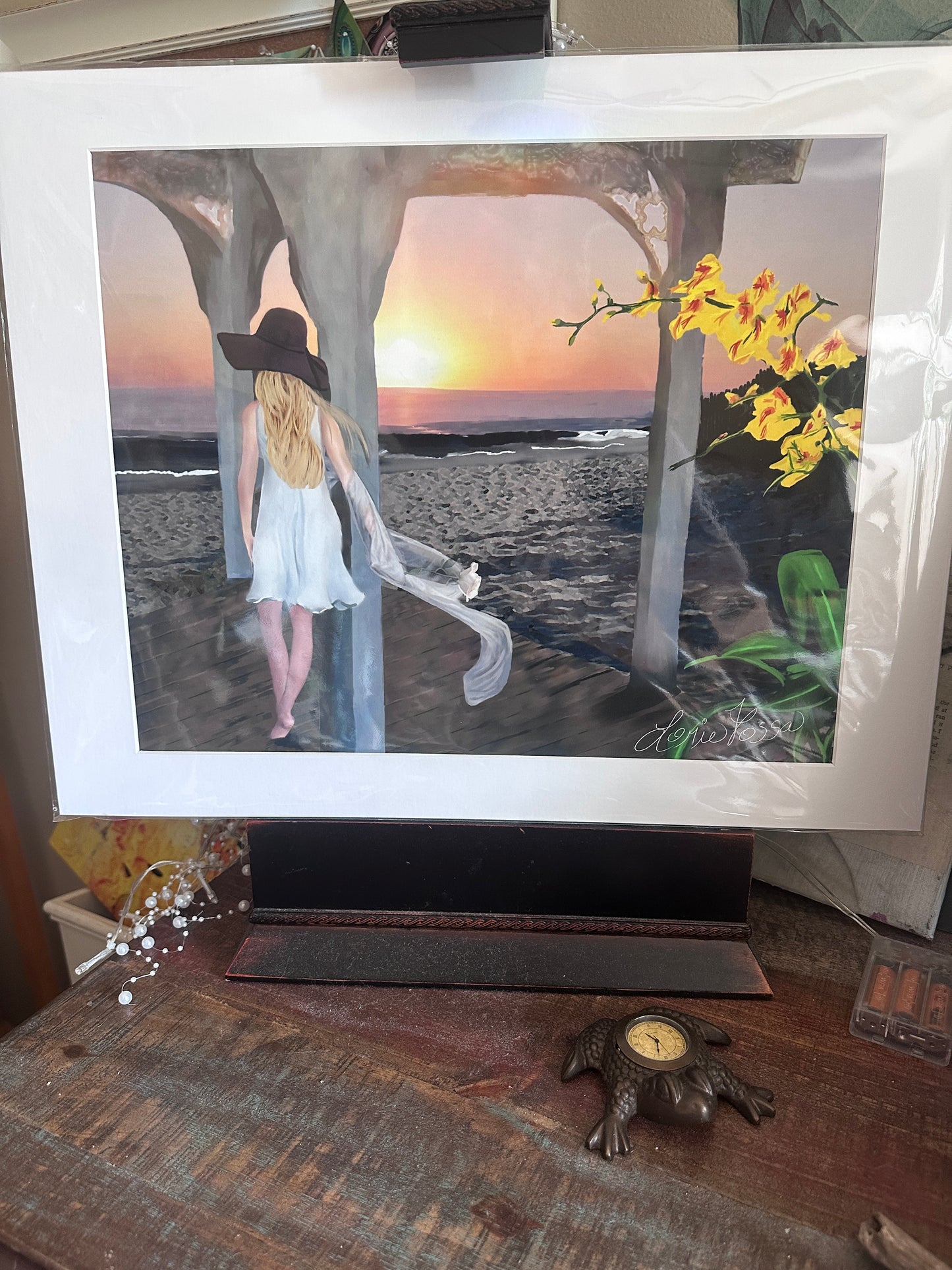 "Whispers of Serenity" by Lorie Fossa Fine Art Giclee Print - Peaceful Beach Art